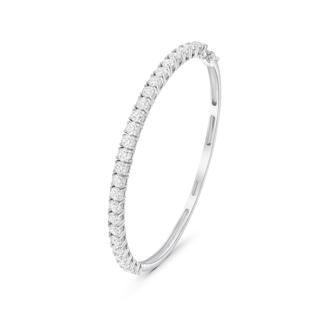 Diamond Tennis Bangle | 
                    Diamonds: 
Round cut
VS1
3.22 Carats

Metal: 
18k gold