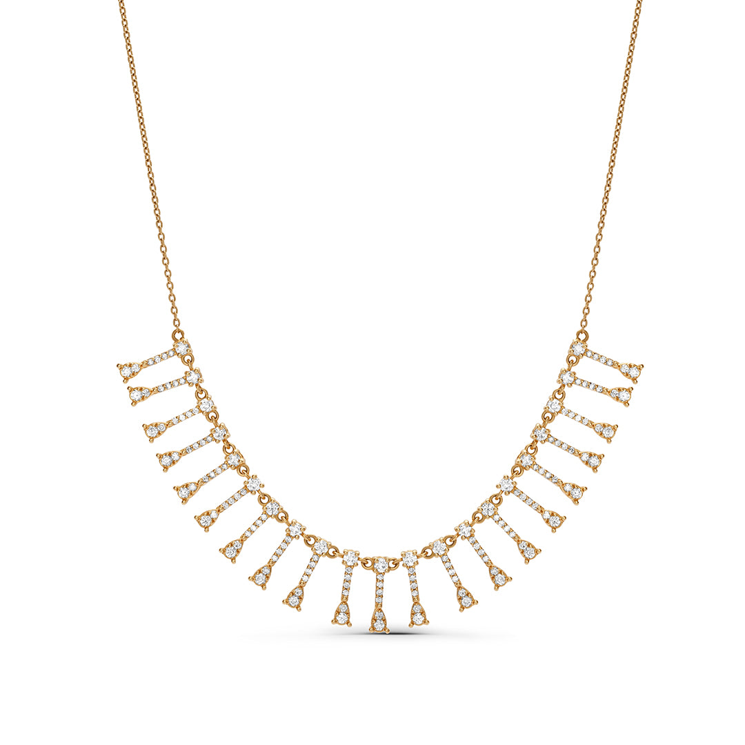 Diamond Pear Cut Drop Necklace | 
                    Diamonds: 
Round cut
VS1
1.59 Carats

Metal: 
18k gold