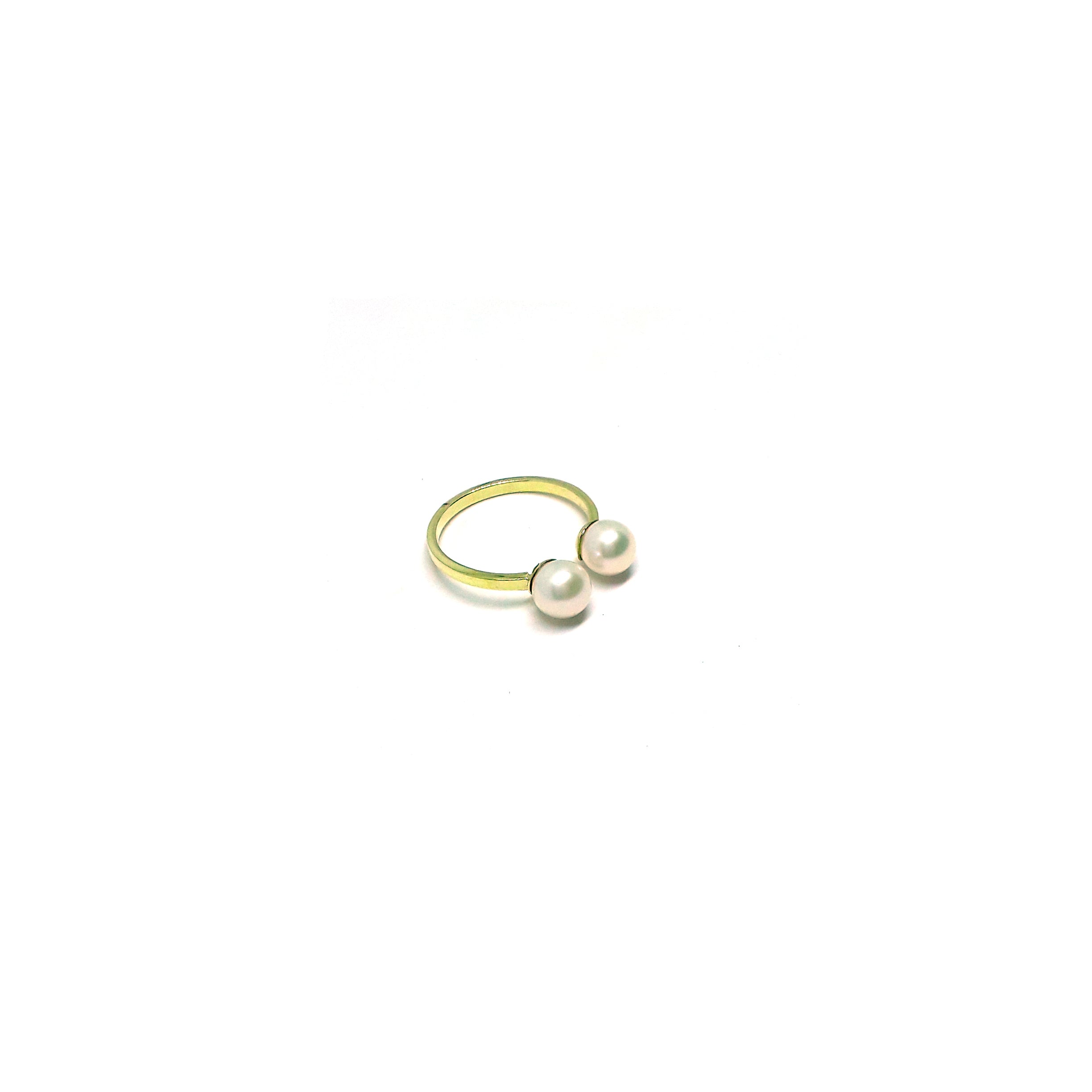 Double Pearla Open Ring