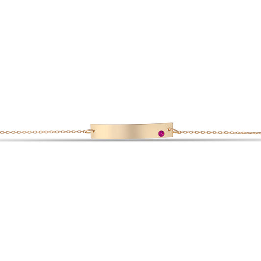 Bar with Birthstone Bracelet