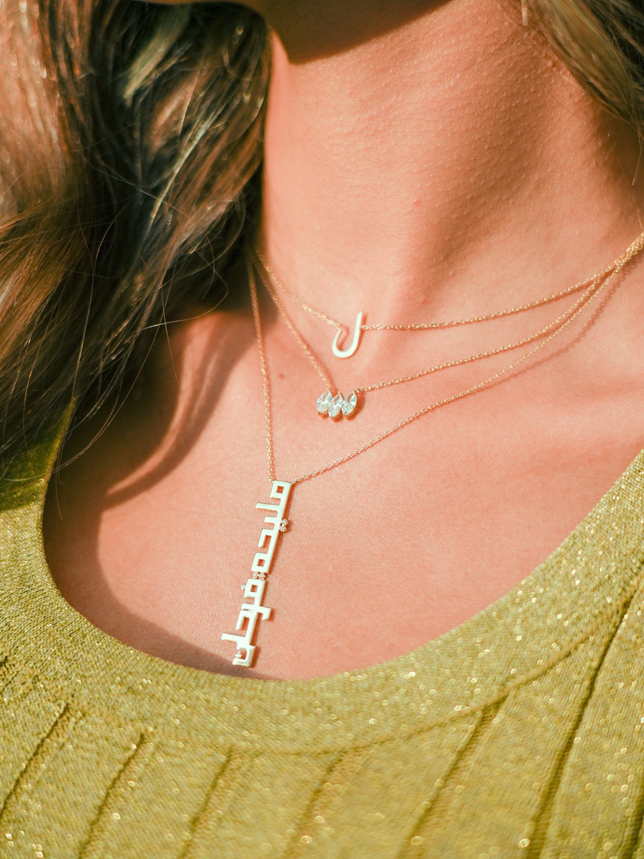 Colored Letter Necklace