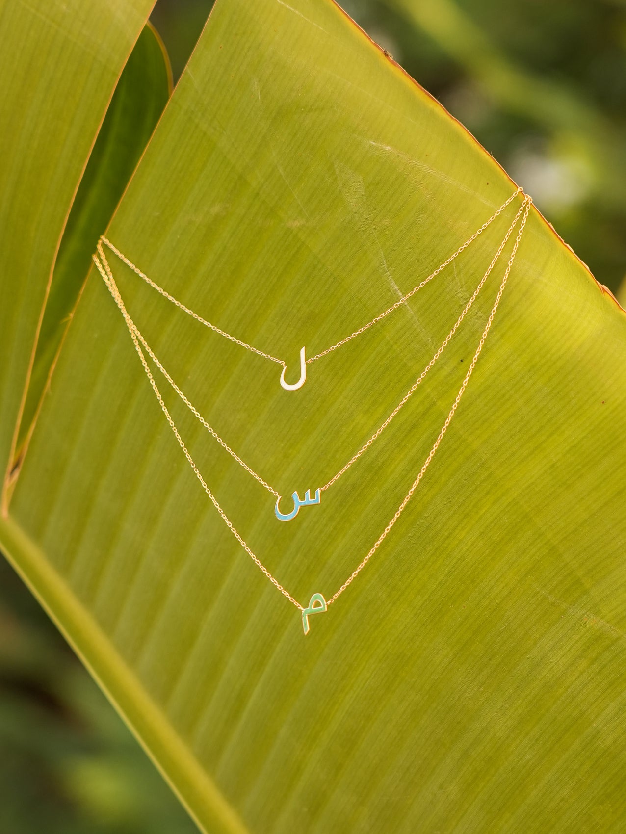 Colored Letter Necklace