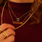 Square Mixed Baguette Necklace