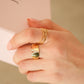 Letter Bold Ring