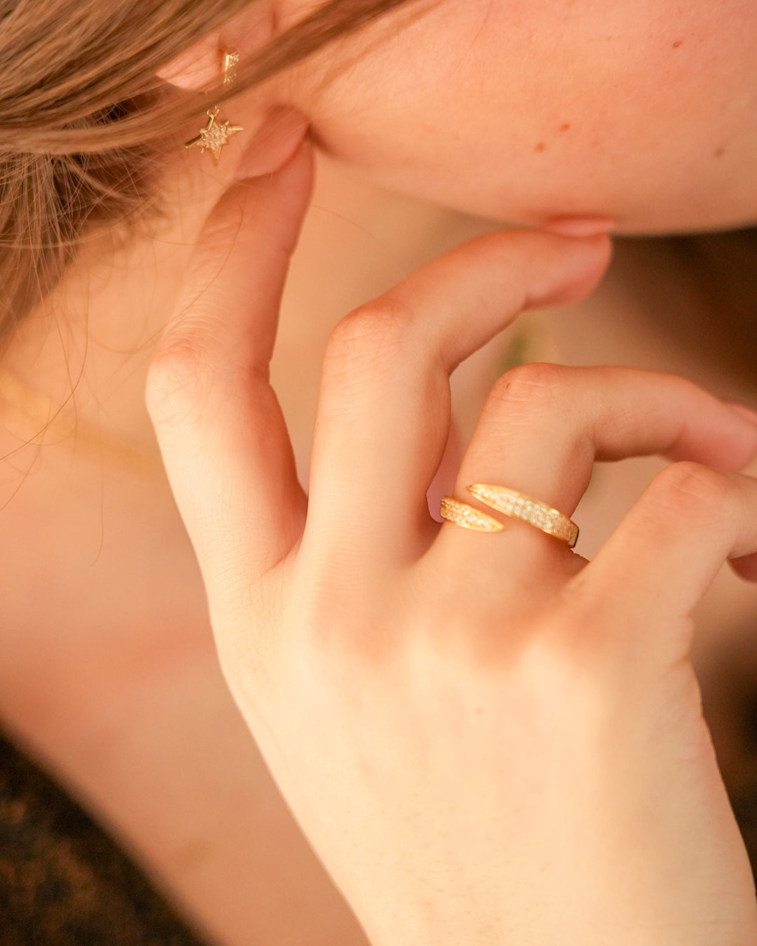 Studded Tusk Ring