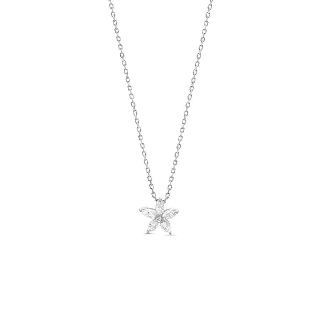 Diamond Flower Necklace