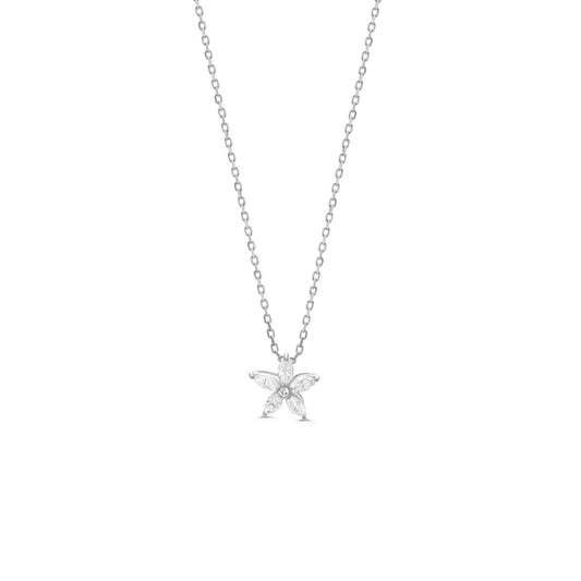 Diamond Flower Necklace