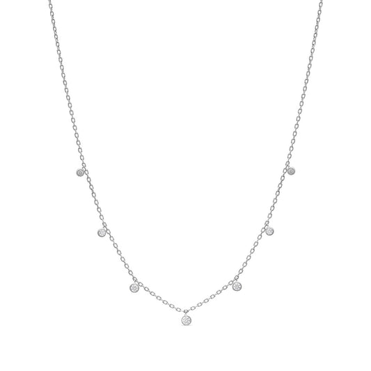 Round Diamond Drops Choker/Necklace