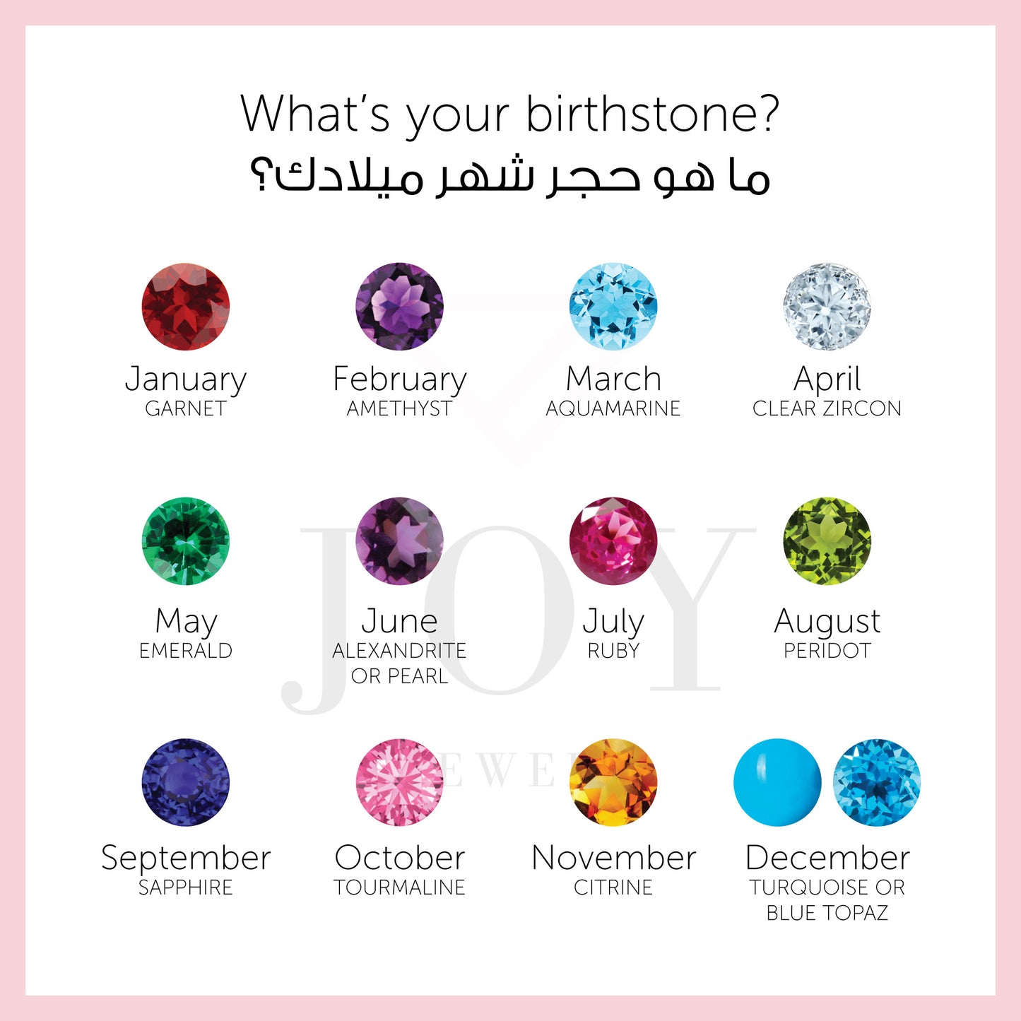 Tag with Birthstone Necklace