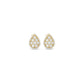 Diamond Invisible Pear Studs