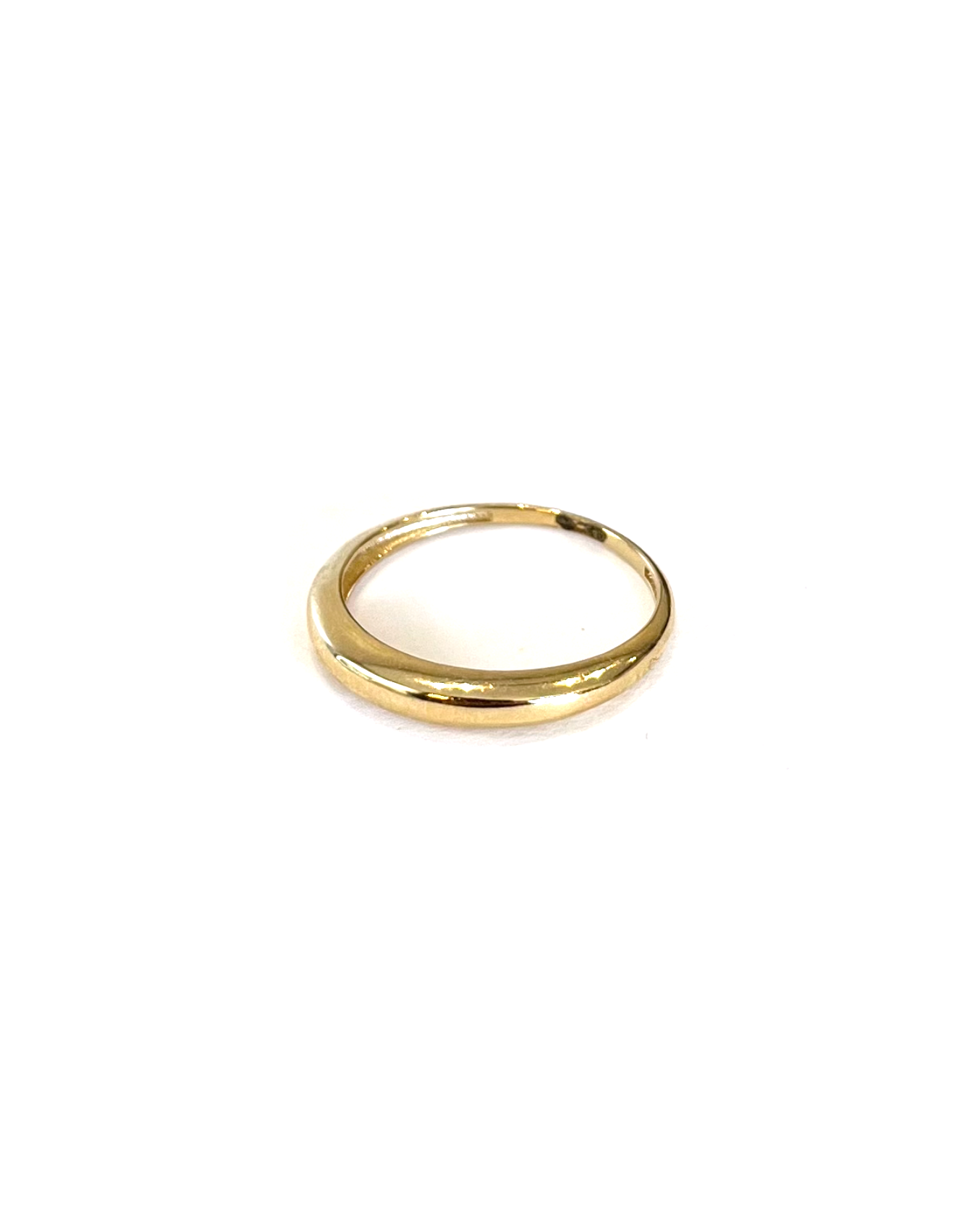 Skinny Dome Ring | 
                    18-karat gold and high quality of cubic zirconia stones.